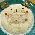 creeeampan's cooksnap of when they made 海苔アート★パンダごはん.