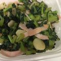 ちやちこ's cooksnap of when they made 大根の葉とベーコン炒め.