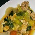 クックYB0NE9☆'s cooksnap of when they made 大根とチンゲン菜の煮付け.