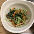 クック3IJVP1☆'s cooksnap of when they made 水菜の梅ごま生姜和え.