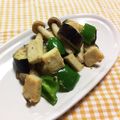 らて♪'s cooksnap of when they made なす・ピーマン・しめじ・高野豆腐味噌炒め.