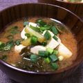 ココ❇︎ママ's cooksnap of when they made かぶの葉と油揚げと豆腐の味噌汁.