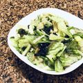 m_cuisine's cooksnap of when they made ロメインレタスとわかめのナムル.