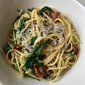 あるぱかりんこ's cooksnap of when they made カルシウムたっぷり！梅じゃこパスタ.