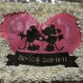 りぃり03☆'s cooksnap of when they made 結婚記念日★ミッキーミニー時短2段ケーキ.