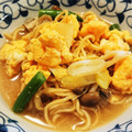 ａｍｙｏ's cooksnap of when they made ふわふわ卵ときのこの楽なべ.
