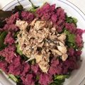 あたむ❤189's cooksnap of when they made サッポロ一番 さばおろし大皿あえめん.