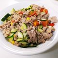 イシchan's cooksnap of when they made 豚トマ☆ズッキーニ.
