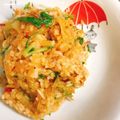 ぱんだ170071's cooksnap of when they made ピリ辛ツナと水菜の炒め飯.