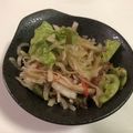 papikun's cooksnap of when they made 千切り大根とカニカマのポン酢和え.