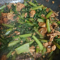 にょ氏's cooksnap of when they made 簡単！大根の葉の鯖缶炒め.