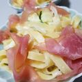 chi0919's cooksnap of when they made 生ハムとズッキーニのクリームパスタ *ﾟ.