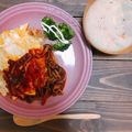 m_k731's cooksnap of when they made ライスは炊飯器で♪簡単デミのオムライス♡.