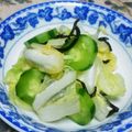 のり子のおかず♪'s cooksnap of when they made 【龍愛】大量消費☆白菜の塩昆布あえ.