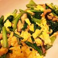 おちあいとかいう's cooksnap of when they made チンゲン菜椎茸マヨ卵の♪オイスター炒め.