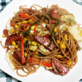 まぶたん's cooksnap of when they made 屋台風シャキシャキ野菜の簡単醤油焼きそば.