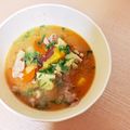 sayaendo＊'s cooksnap of when they made 家族団らん♪　あったか豚汁サツマイモ入り.