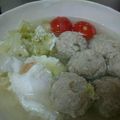 よねぶひ's cooksnap of when they made ☆とろ～り卵の塩麹で作る鶏だんごスープ☆.
