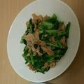 ピーナッツ子♪'s cooksnap of when they made 大根の葉と豚バラのオイスターソース炒め.