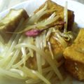 maruru-nn's cooksnap of when they made 厚揚げともやしのガーリックバター炒め.