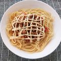 ayakaL7's cooksnap of when they made 納豆キムチマヨパスタ.