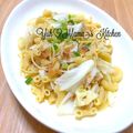 YUH♡ママ's cooksnap of when they made 簡単☆春キャベツと桜海老のパスタ.