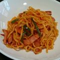 狼かあさん☆'s cooksnap of when they made 焼きそば用蒸しそばでナポリタン☆.