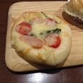 Ｐ子ママ's cooksnap of when they made ポパイ君とトマトさんのチーズトースト。.