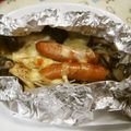 ジョンリークッカー's cooksnap of when they made ソーセージとキノコのホイル焼き.