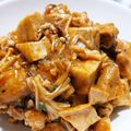 RIKOTORA's cooksnap of when they made 市販の素で舞茸と厚揚げの麻婆風.