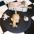 ★サンセット★'s cooksnap of when they made 余った里芋でネズミ♪.