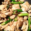 クックASZM2I☆'s cooksnap of when they made 鶏むね肉とアスパラのオイスター炒め.