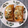 ayakaL7's cooksnap of when they made 余った煮物で！甘辛かぼちゃチーズトースト.