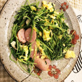 まめしばかきのすけ's cooksnap of when they made 豆苗と卵のウェイパー炒め.