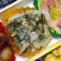 nosso's cooksnap of when they made 玉ねぎとめかぶのかき揚げ.