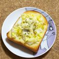 nosso's cooksnap of when they made 野菜トースト☆白菜とチーズのトースト.