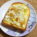 nosso's cooksnap of when they made 白菜ちくわトースト.