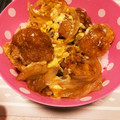 mmmm123's cooksnap of when they made 唐揚げ卵とじ丼.