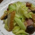 Cookingmam's cooksnap of when they made キャベツと厚揚げときくらげの味噌炒め.