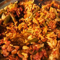 しゅえきーら's cooksnap of when they made いんげんと牛ひき肉の炊き込みご飯.