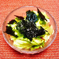 にきけん's cooksnap of when they made 美味しいレタスと焼き海苔のサラダ.