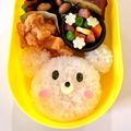 2児ママみぃさん's cooksnap of when they made 簡単♪白くまくんおにぎり＊キャラ弁.