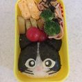 ミサキモチ's cooksnap of when they made 猫好きさんへ『ねこと金魚』弁当♡.
