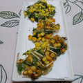 nyangomama's cooksnap of when they made コーン缶と水菜の揚げ焼き.