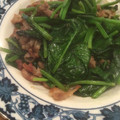 ninnamee's cooksnap of when they made 豚こまとほうれん草のパパッと炒め.