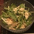 nuit's cooksnap of when they made 栄養たっぷり！カンタン水菜と豆腐のサラダ.