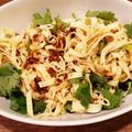 アーホン's cooksnap of when they made 干豆腐と香菜orピーマン　冷製辛み和え.