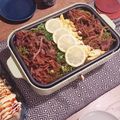 chachibee's cooksnap of when they made ホットプレートで瓦そば.