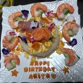 ビジューロゼ's cooksnap of when they made 誕生日やイベントに☆薔薇のケーキ寿司♡.