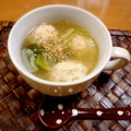 minmin!'s cooksnap of when they made ゆず胡椒鶏だんごの和風はるさめスープ.